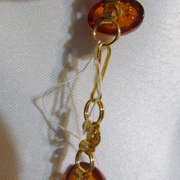 NWT Russian Baltic Amber Bracelet w Amber Light Янтарный свет Russian Tag 8" - Picture 14 of 15